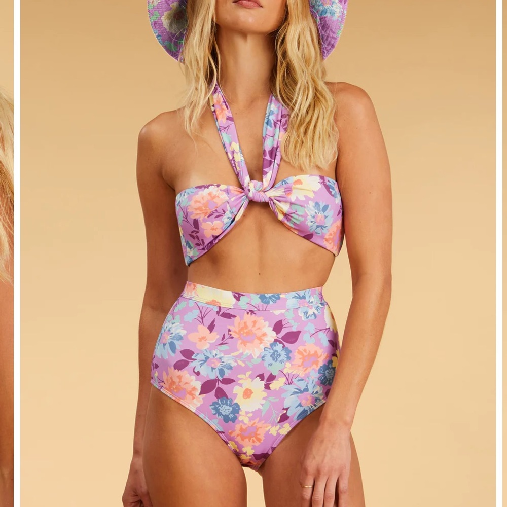 Billabong Floral Purple Bikini